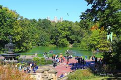 Rudern an der Bethesda Terrace