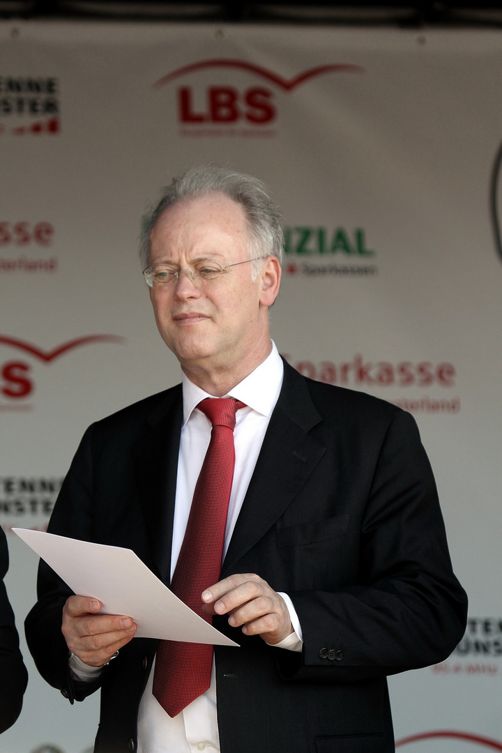 Rudolf Scharping beim Giro 2010 in Münster