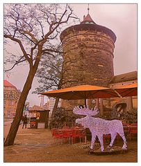 Rudolf vorm Frauentorturm