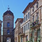 Rue et Tour de l’Horloge  --  Auvillar (Tarn-et-Garonne)  --  Uhrenstrasse und -turm