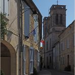 Rue Hector de Galard et mairie de Terraube (Gers)…