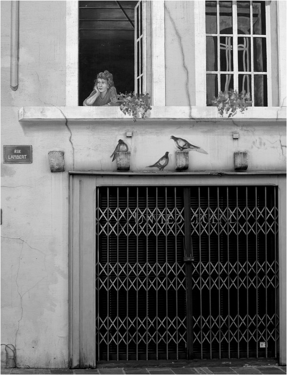 Rue Lambert, trompe l'oeil.