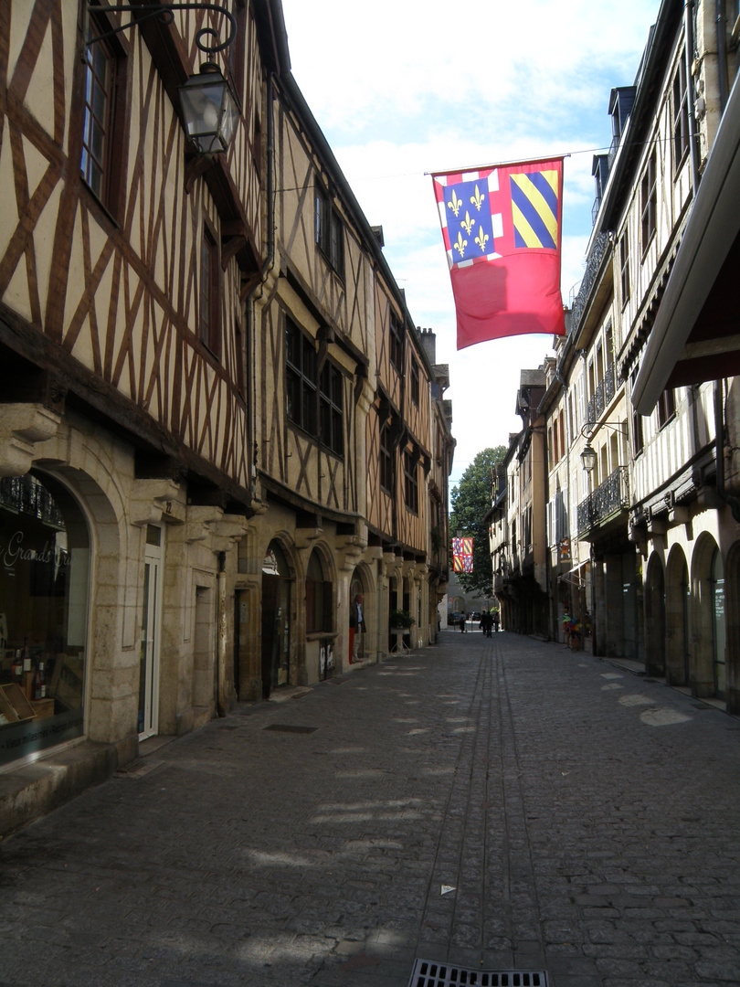 Rue Verrerie à Dijon (Côte d'Or, Bourgogne, France)