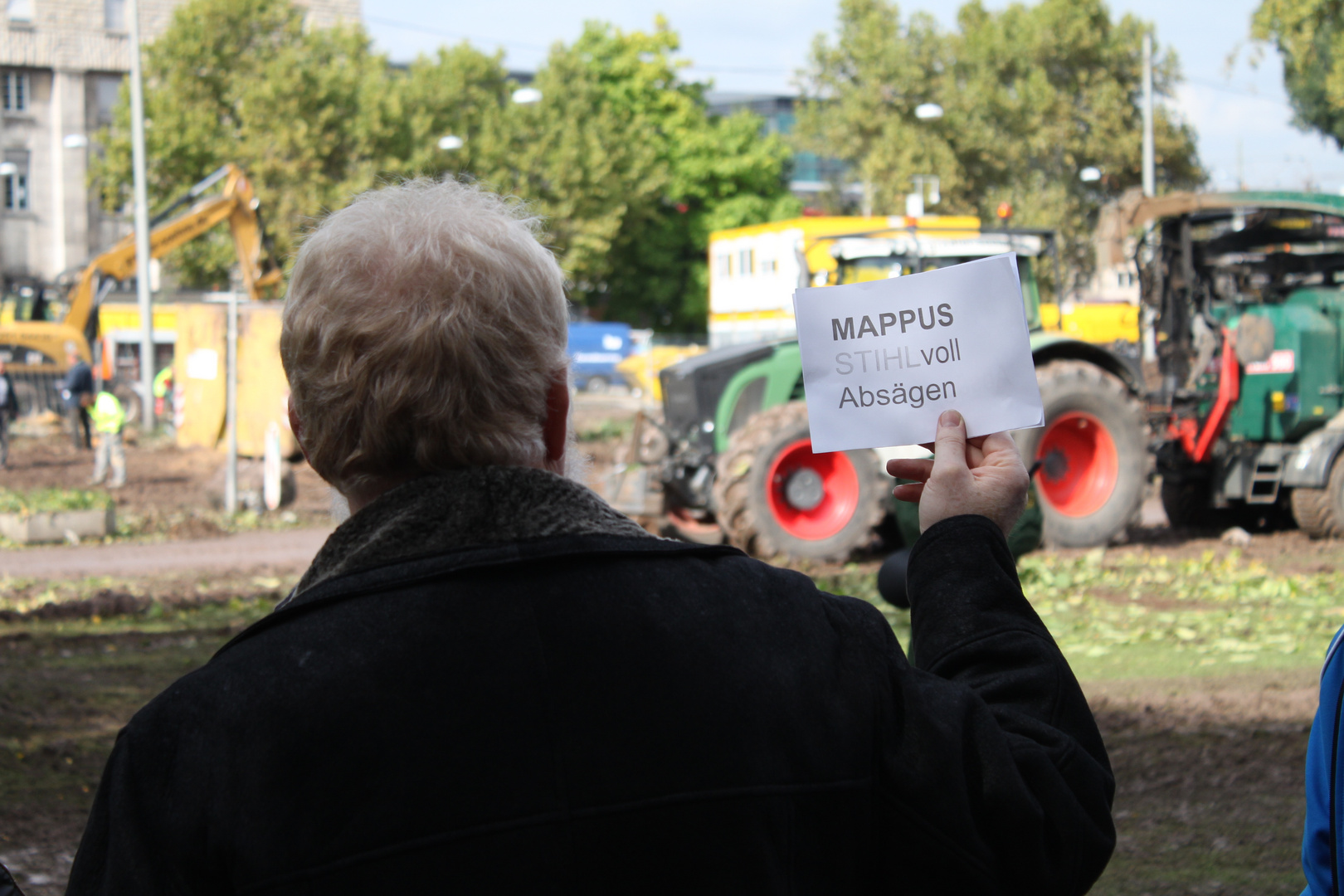 Rückblende Stuttgart Park Okt10 Plakat - Mappus absägen