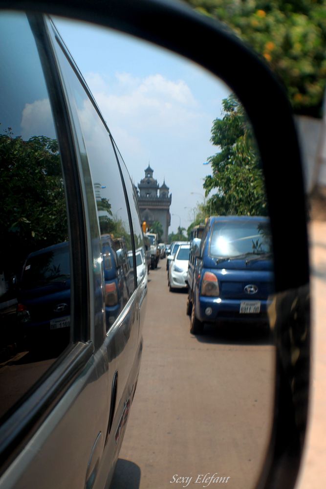 Rückblick mit Spiegelung