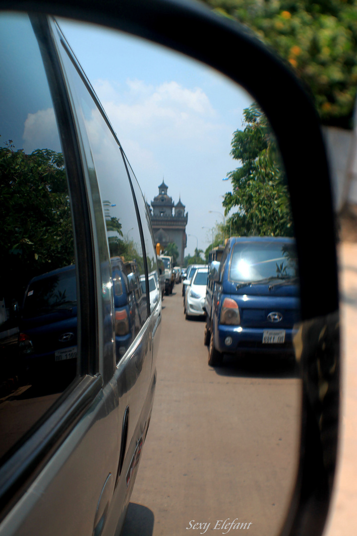 Rückblick mit Spiegelung