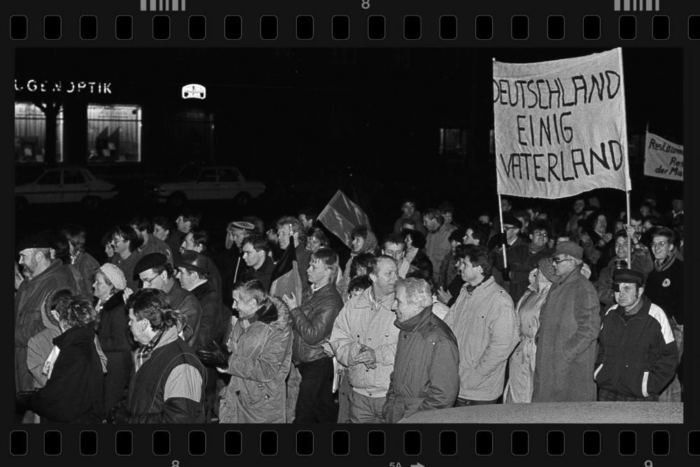 Rückblick: Rostocker Demonstranten forderten 1989 Deutsche Einheit