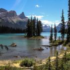 Rückblick - Spirit Island im Maligne Lake....