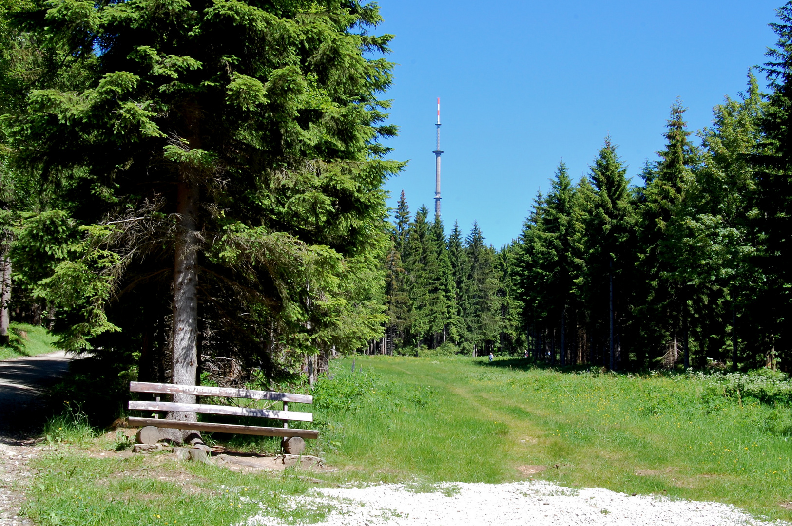 Rückblick zum Ochsenkopf…