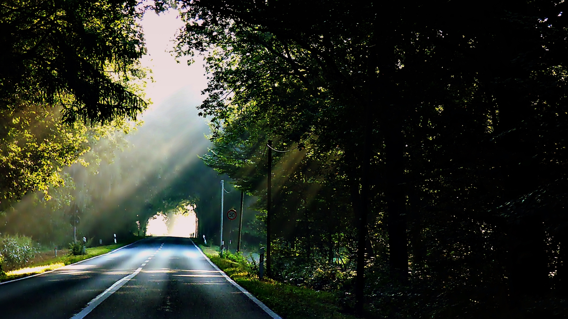 Rückfahrt am frühen Morgen.