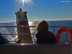 Rückfahrt auf der Fähre von Amrum Wittdün nach Wyk Föhr