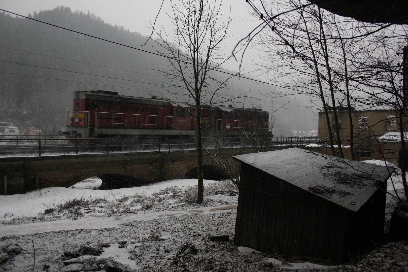 Rückfahrt nach Decin .