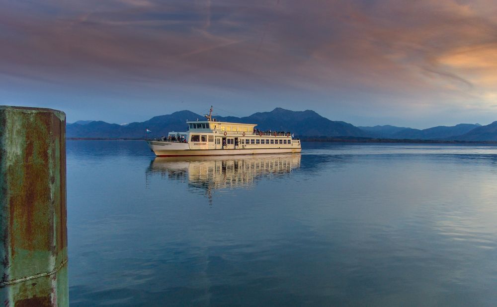 rueckfahrt nach gstad/chiemsee