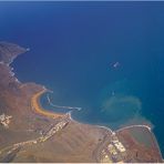 Rückflug über San Andres und Playa de las Teresitas . . .