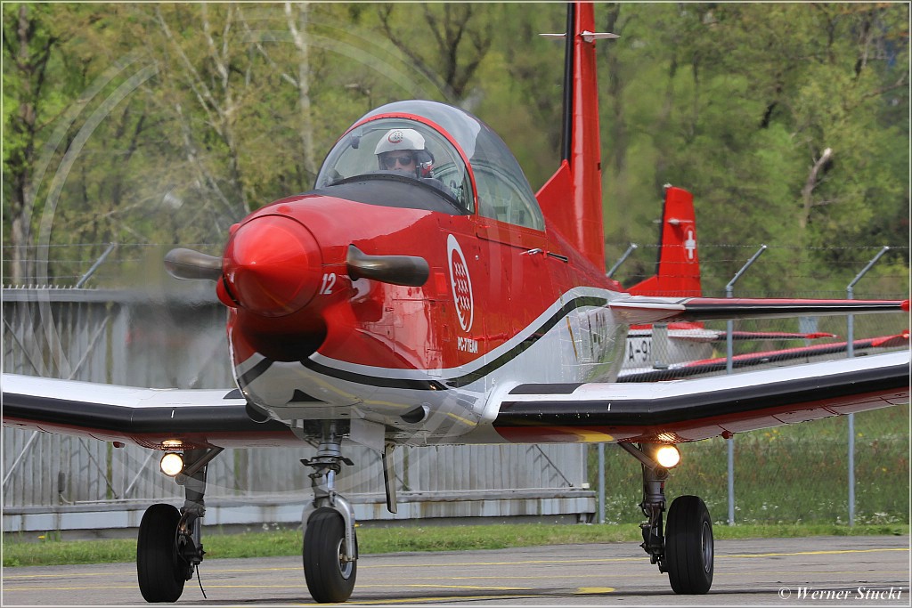 Rückkehr des PC-7 TEAM nach dem Training 