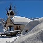 Rückkehr des Winters auf der Ritzau-Alm im Zahmen Kaiser