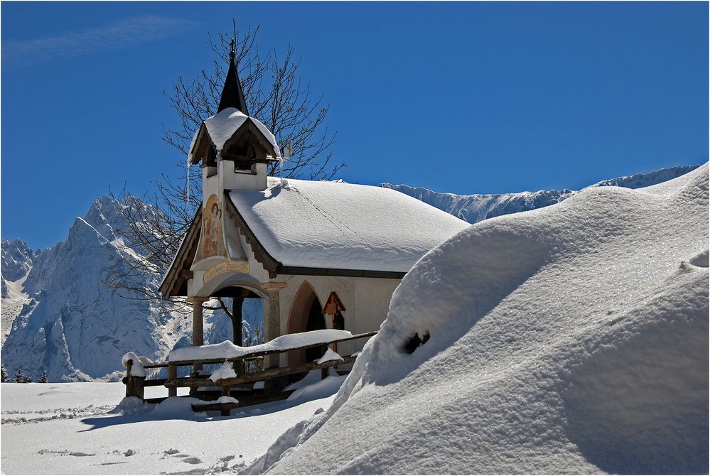 Rückkehr des Winters auf der Ritzau-Alm im Zahmen Kaiser