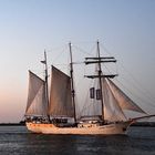 Rückkehr von der Abendtour zur Hanse Sail 2022