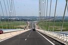 Rückreise über "Le Pont de Normandie" (Brückenabfahrt) von Hartmut Schulz