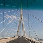 Rückreise über "Le Pont de Normandie" (Brückenauffahrt)