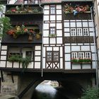 Rückseite der Krämerbrücke in Erfurt