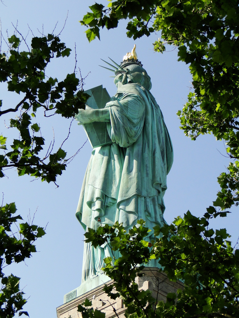 Rückseite der Statue of Liberty