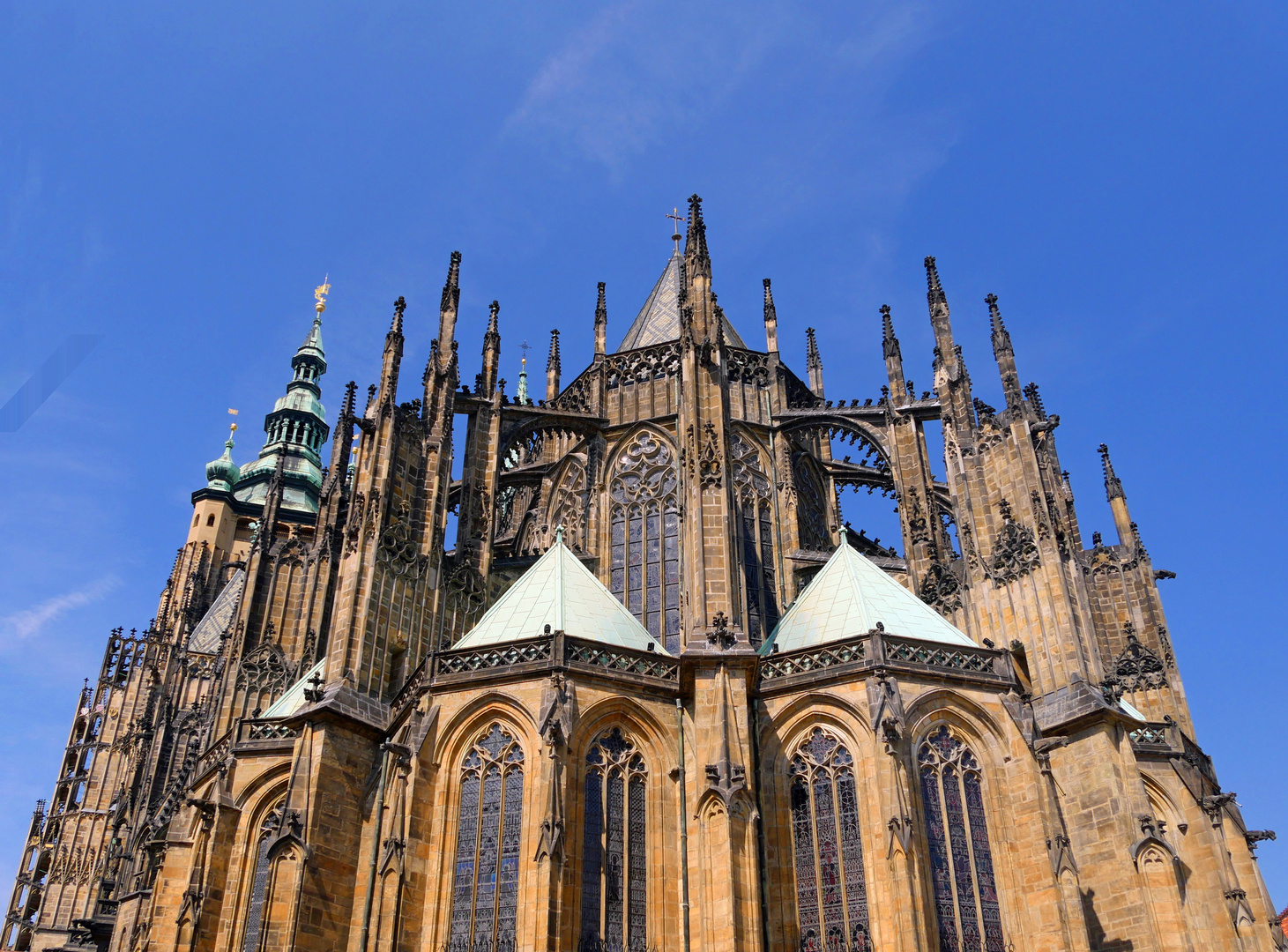 Rückseite des St. Veitsdom in Prag -