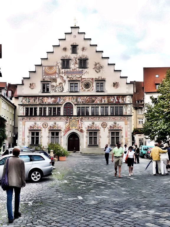 ...Rückseite vom alten Rathaus in Lindau