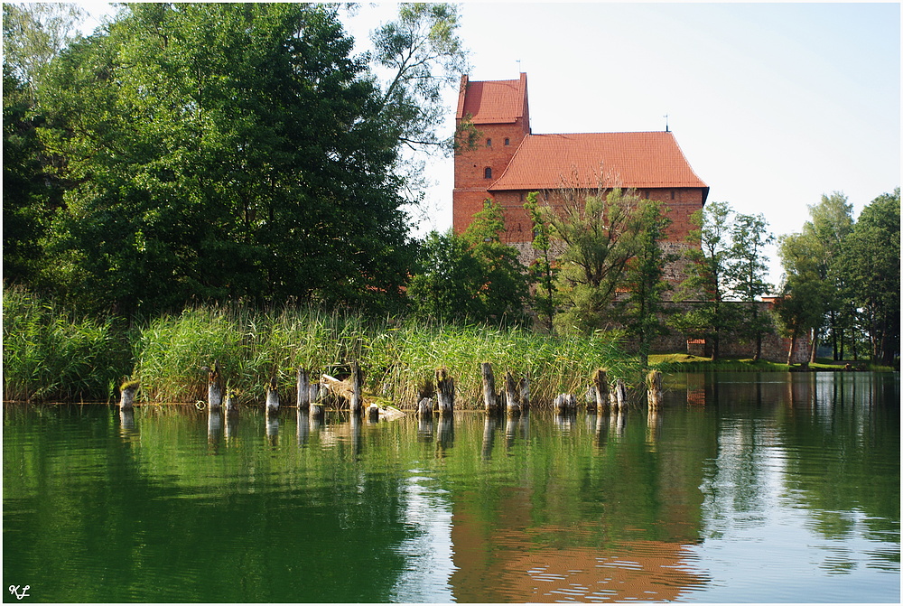 Rückseite Wasserschloß Trakai.