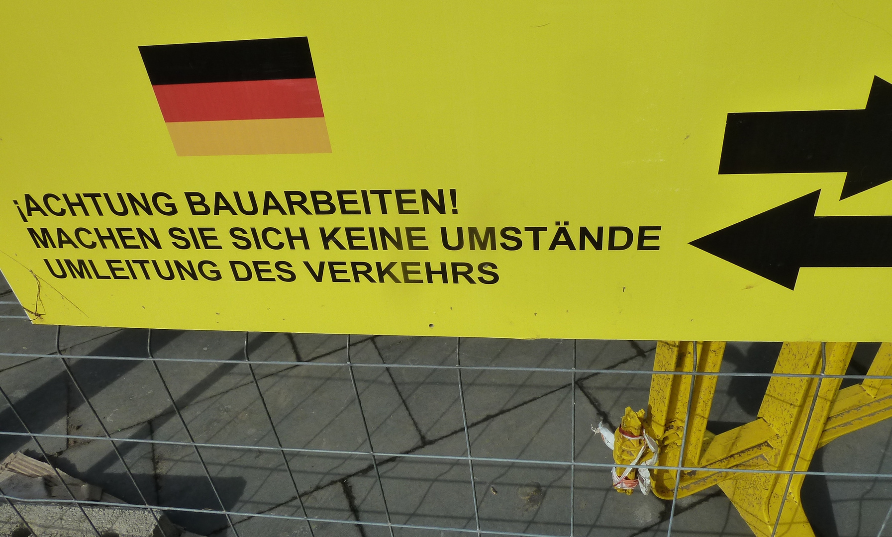 Rücksichtsvolle Baustelle