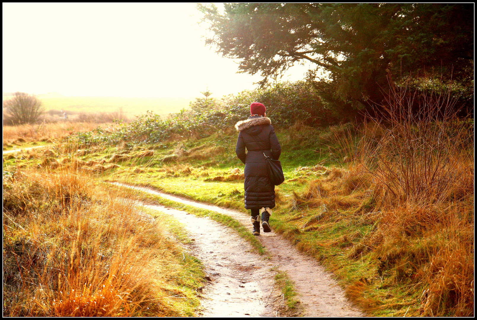 Rückweg von der Kupferkanne, Sylt.