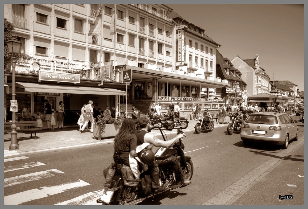 Rüdesheim Harley Davidson Wie in alten Zeiten