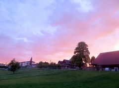 Rüeggisingen im Abendrot ...