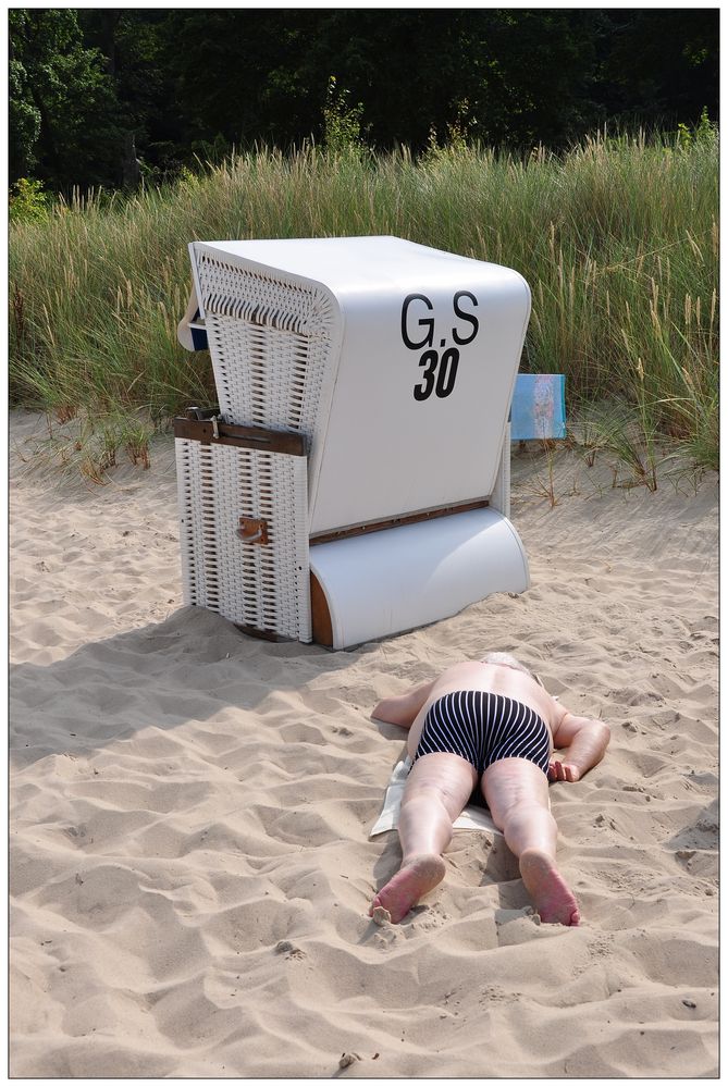 Rügen, am Strand bei Göhren