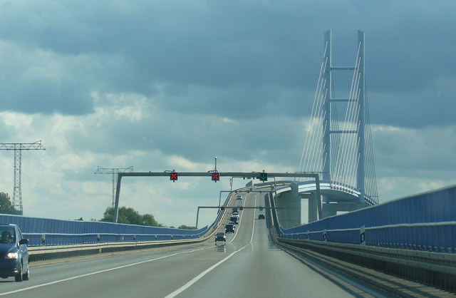 Rügen- Brücke bei Stralsund