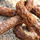 Rügen: Kette am Strand