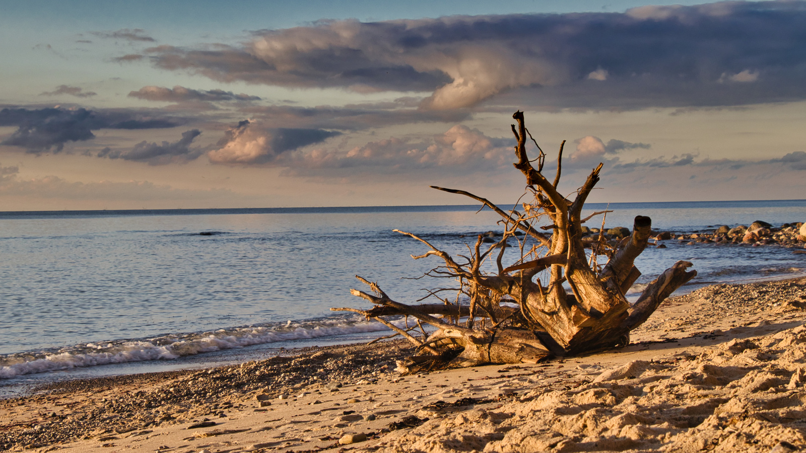 Rügen Nordwestküste im Abendlicht