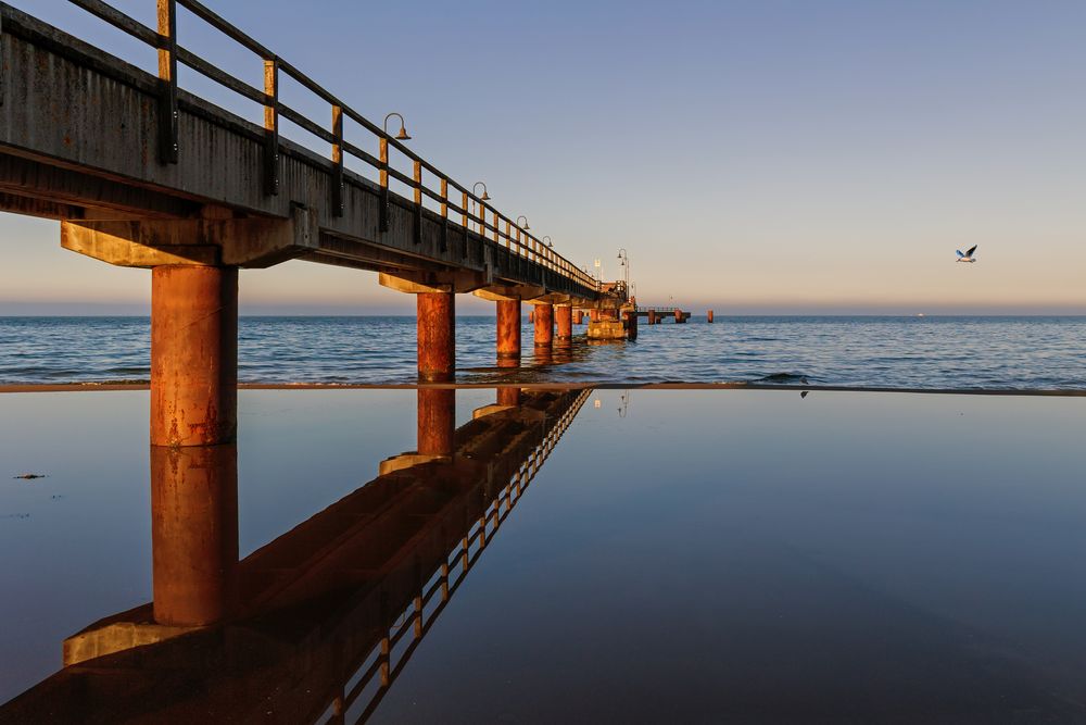 Rügen - Seebrücke Göhren am Spätnachmittag