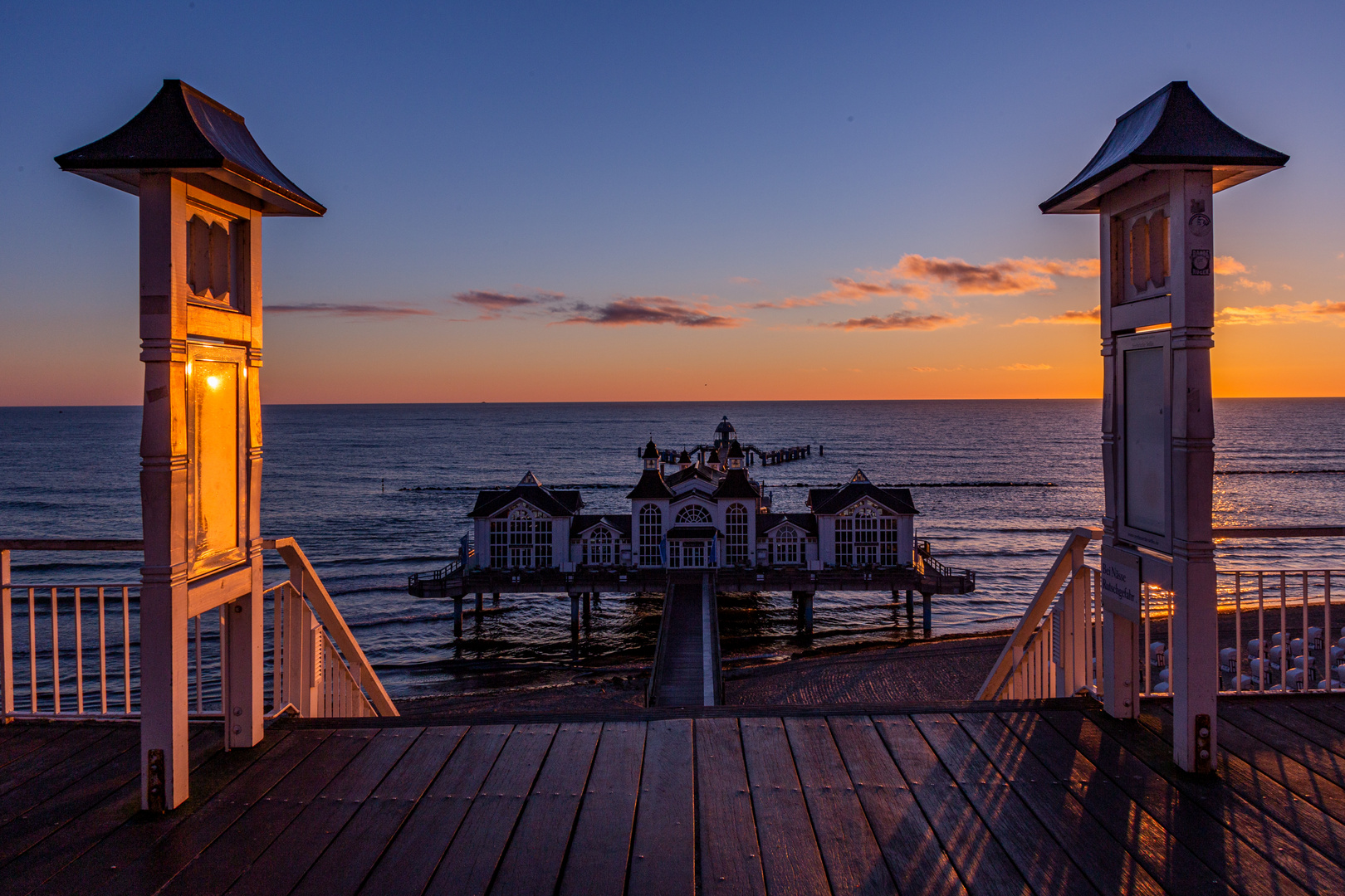 Rügen, Sonnenaufgang in Sellin