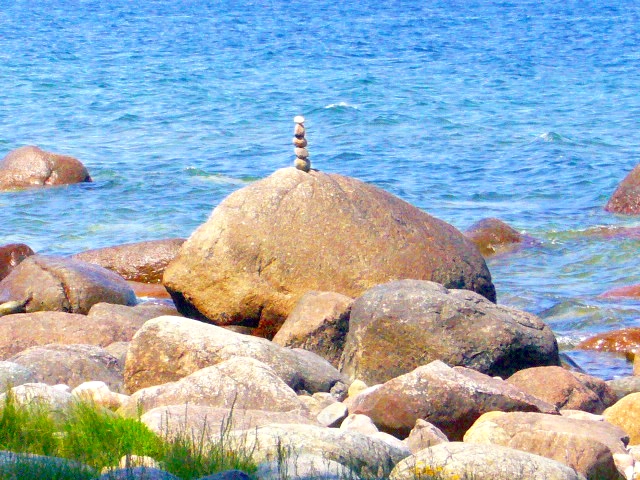 Rügen Stein und Meer
