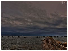 Rügen - Strand vor dem Gewitter