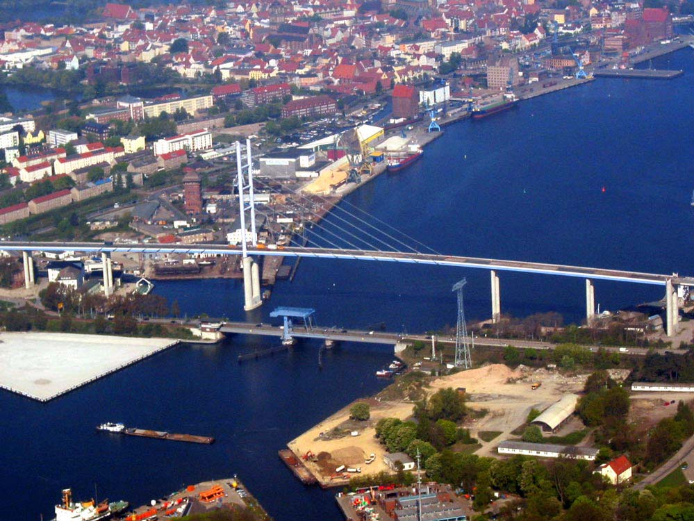 Rügen - Strelasund - Stralsund (alte + neue Brücke)