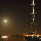 Rügenbrücke im Vollmond