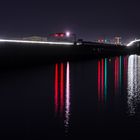Rügenbrücke mit Lichtspuren