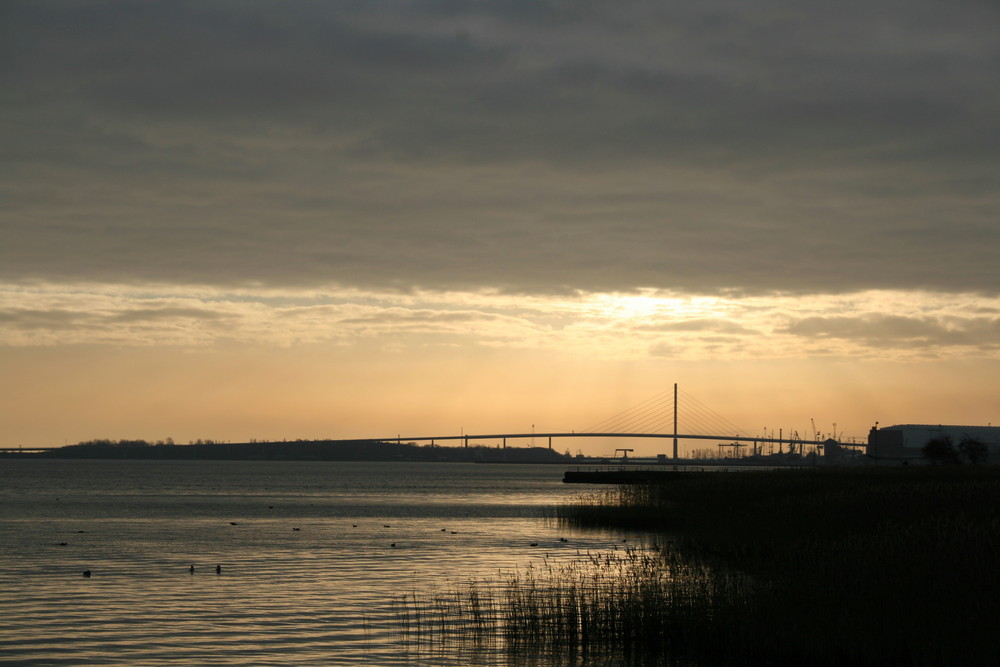 Rügenbrücke unter der Sonne