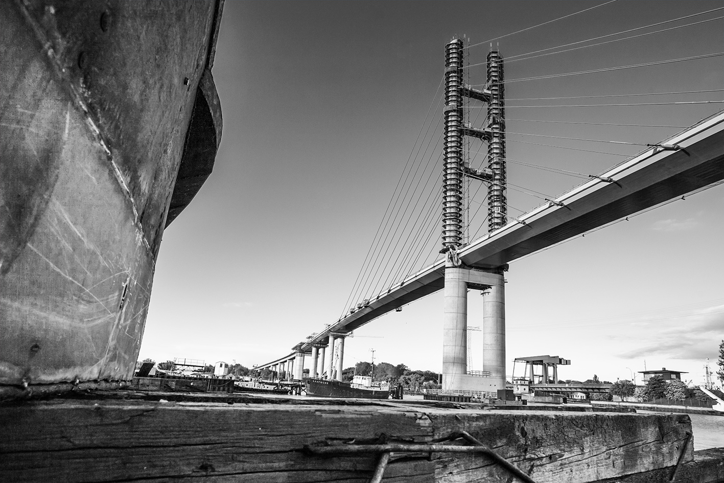 Rügenbrücke vor Eröffnung 2006 / Rügen