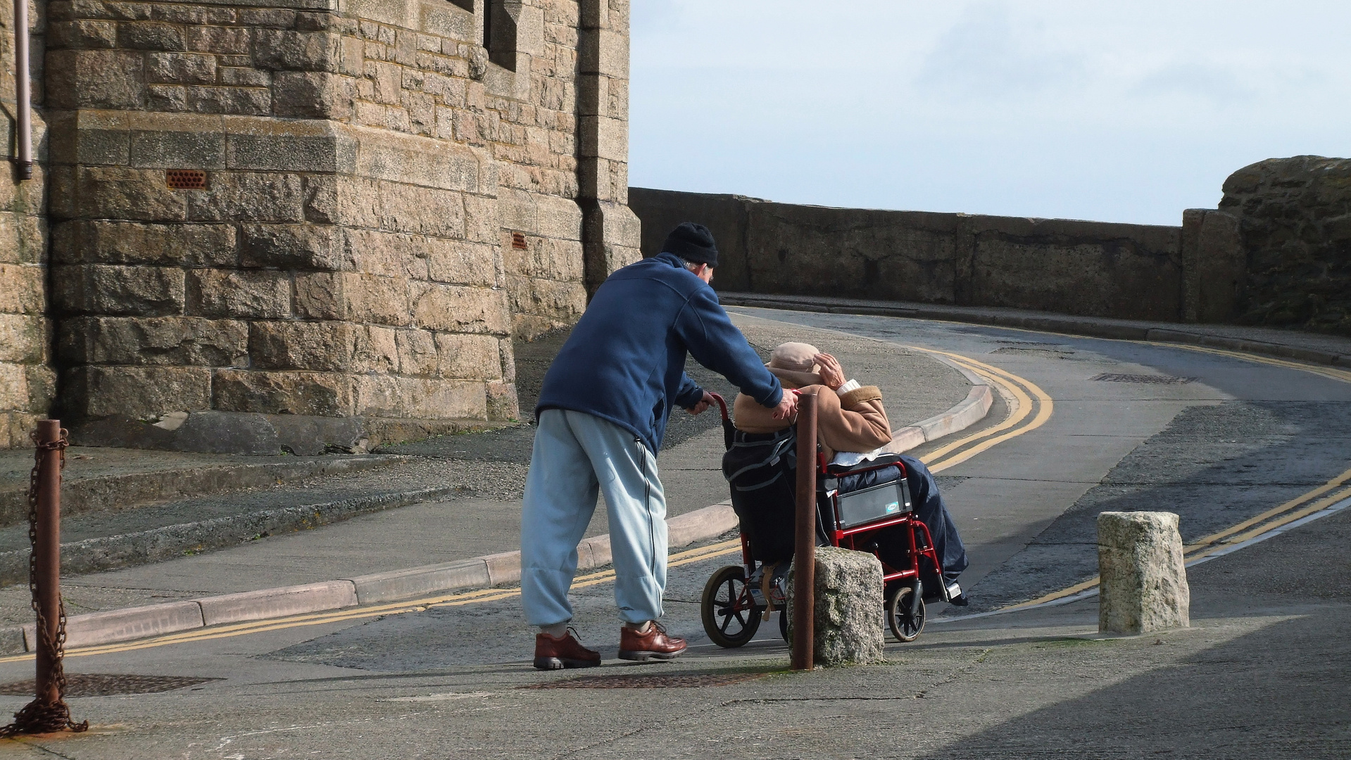 Rührende Szene in Porthleven