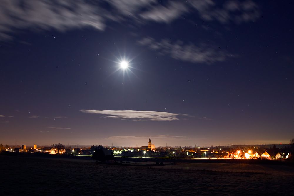 Rülzheim bei Nacht