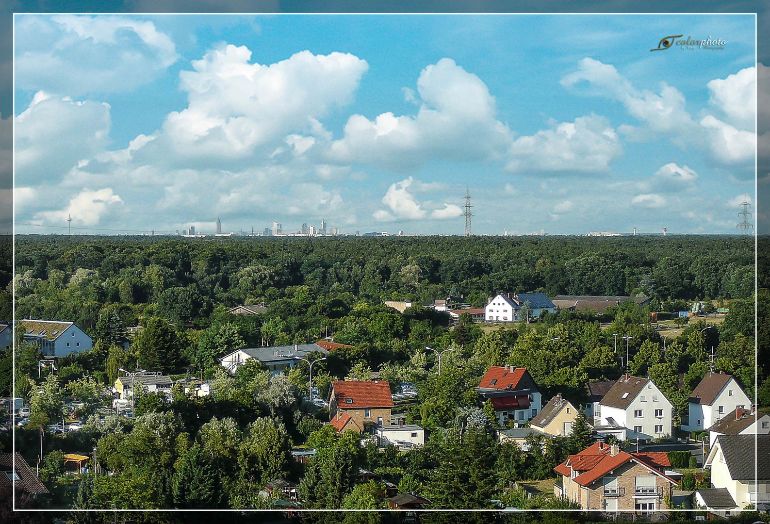 Rüsselsheim - Blickrichtung " Main-Tower's "