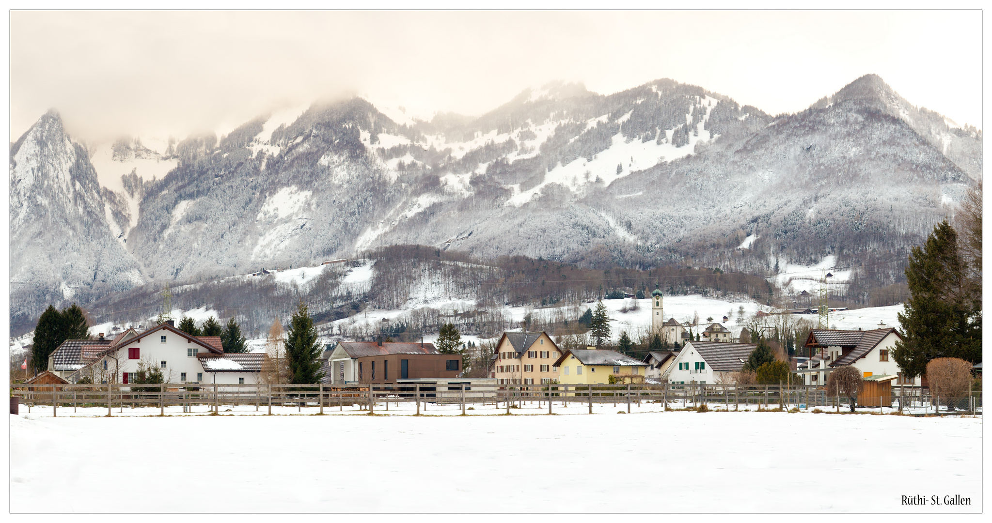 Rüthi im Winter